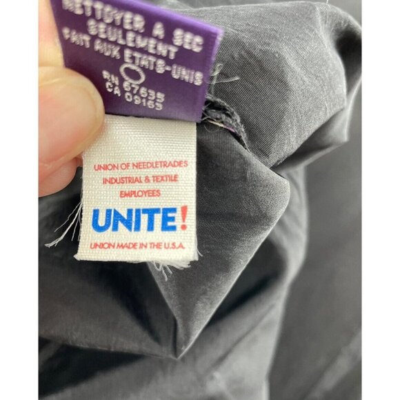 VTG Ralph Lauren Purple Label Women Silk Pants Black Union Made Made In USA 10 - Picture 6 of 11